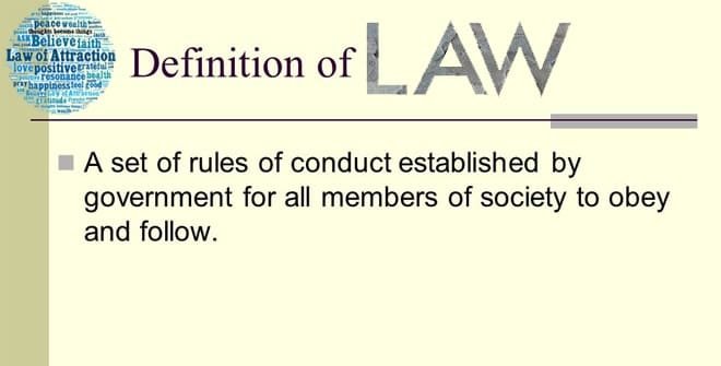 Definition of Law