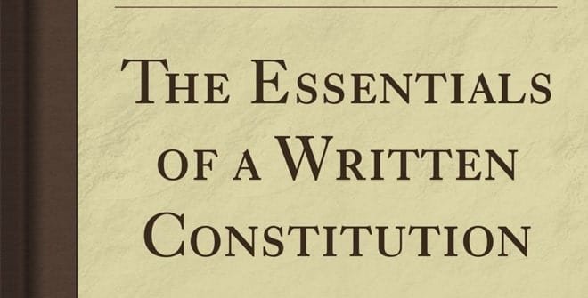 Essentials of a written constitution