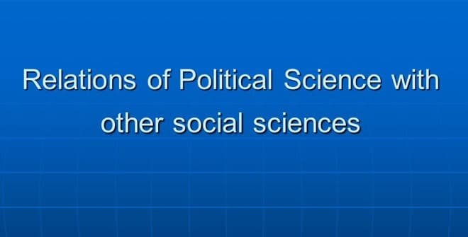 Relationship of political science with other social sciences