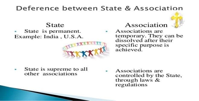 Differences between the State and Other Associations