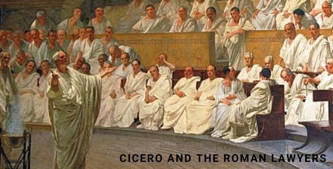 Cicero and the roman lawyers