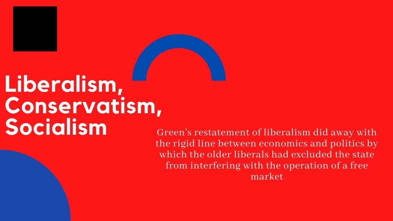 Liberalism, Conservatism, Socialism